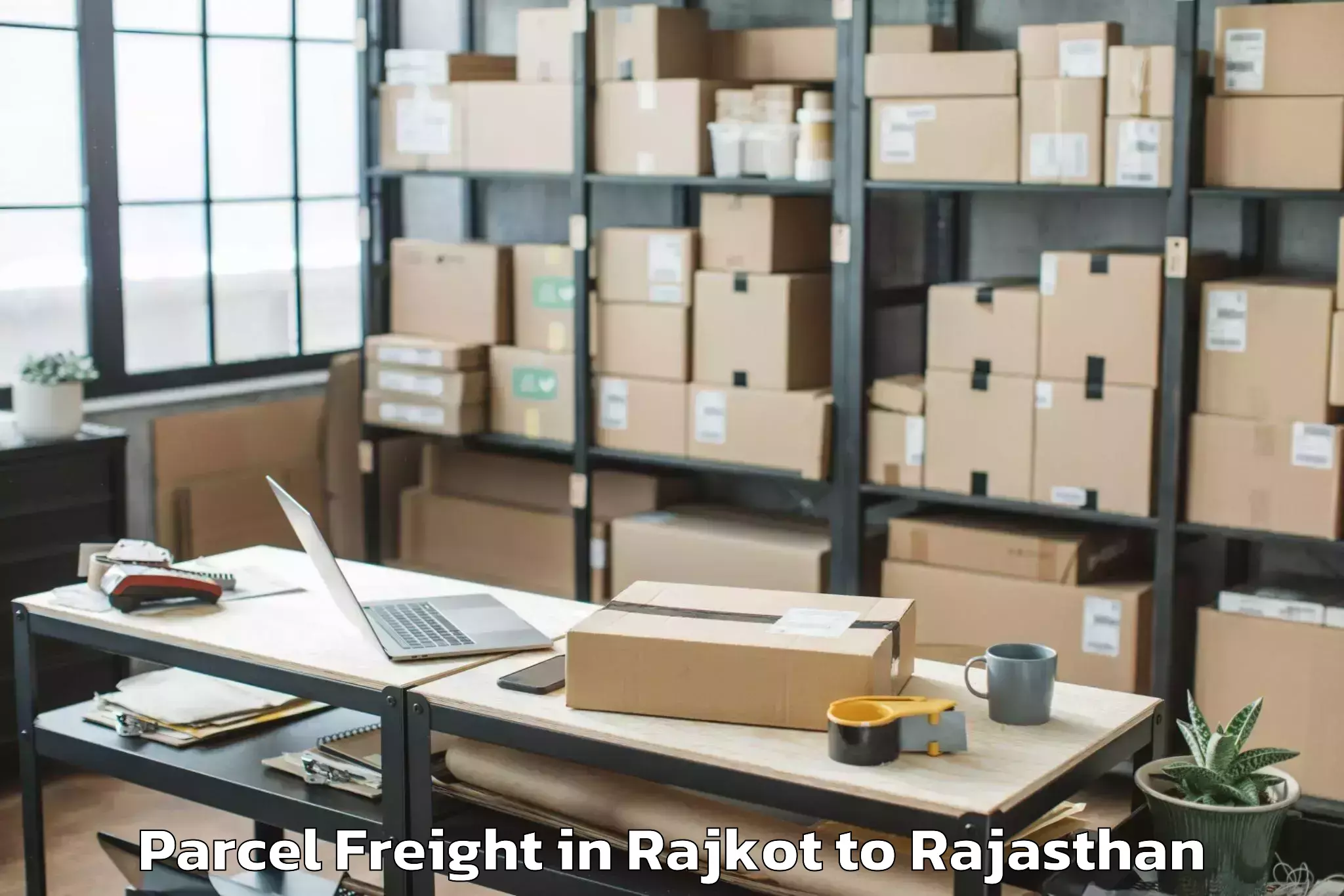 Discover Rajkot to Abhilashi University Ajmer Parcel Freight